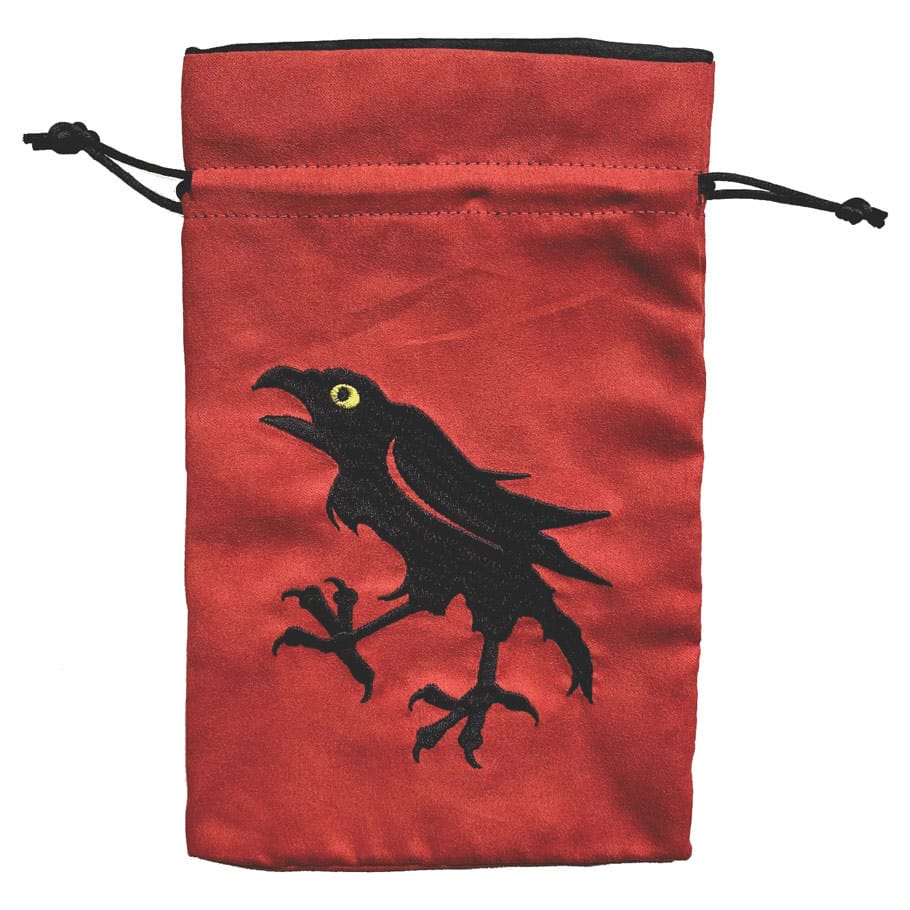Black Oak Workshop Game Supplies > Dice Storage Dice Bag: Heraldry: Raven 850055772854 BOWDBHRRAVEHC