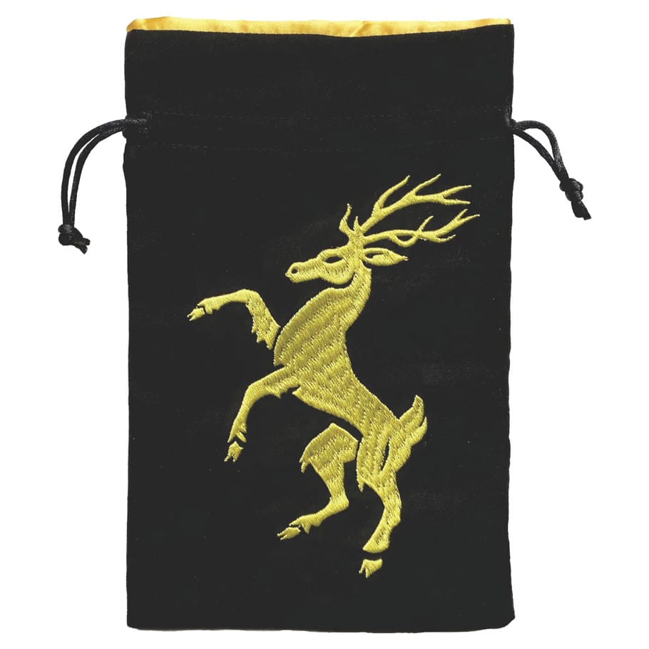 Black Oak Workshop Game Supplies > Dice Storage Dice Bag: Heraldry: Stag 850055772878 BOWDBHRSTAGHC