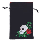 Black Oak Workshop Game Supplies > Dice Storage Dice Bag: Skull & Rose 850055914278 BOWDBSKLROSHC