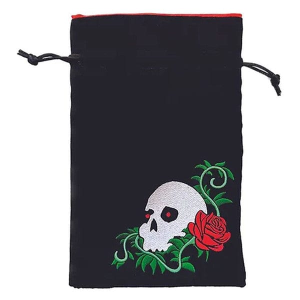 Black Oak Workshop Game Supplies > Dice Storage Dice Bag: Skull & Rose 850055914278 BOWDBSKLROSHC