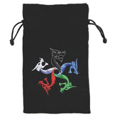 Black Oak Workshop Game Supplies > Dice Storage Dice Bag: Tiamat 850055914162 BOWDBTIAMATHC