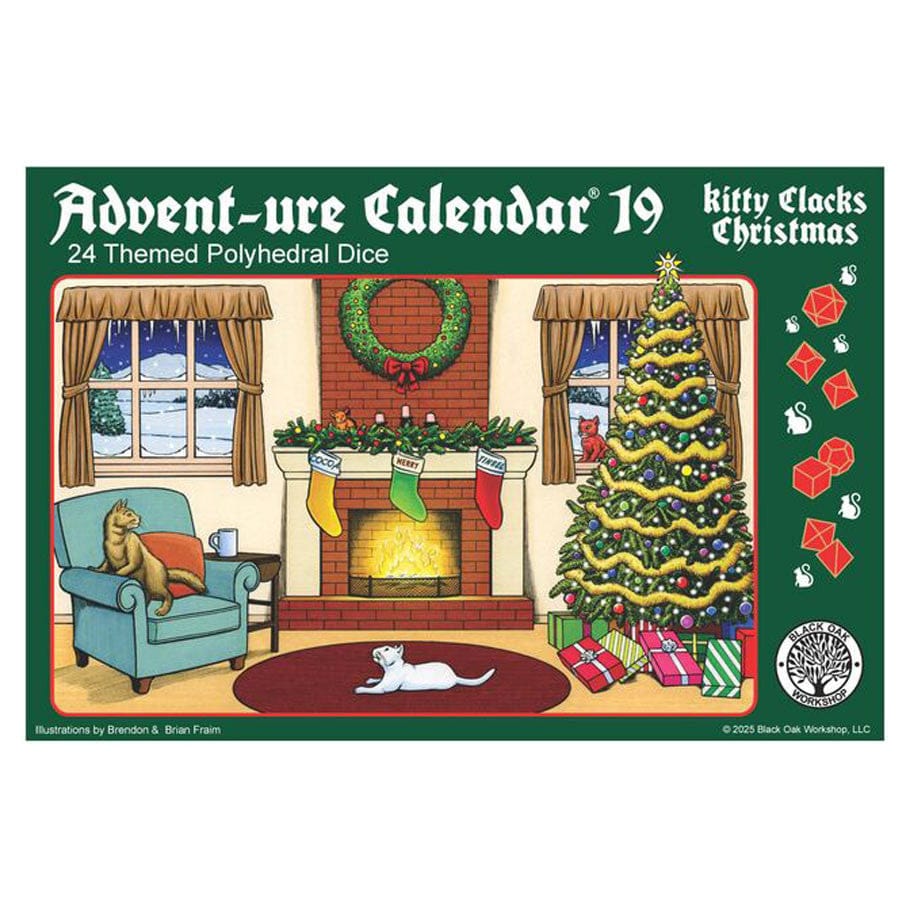 Black Oak Workshop Stationery > Calendars Black Oak Workshop: Advent-ure Calendar 19 - Kitty Clacks Christmas 850070051149 BOWAC19KC
