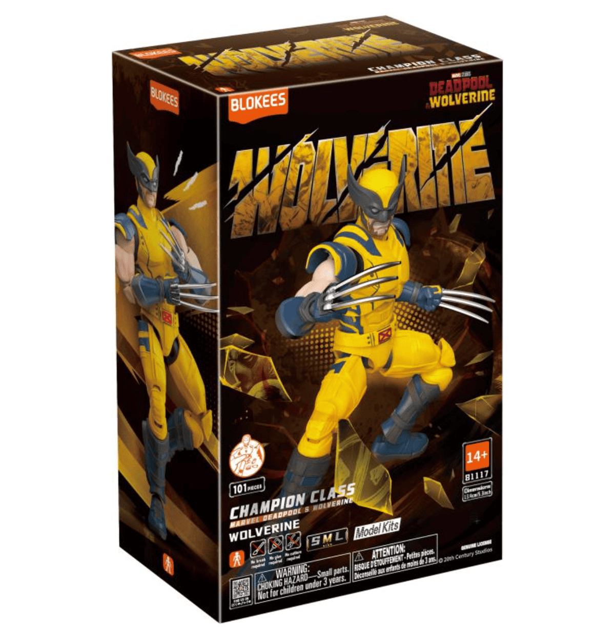 BLOKEES Model Kits > Other Model Kits Blokee - Deadpool & Wolverine Champion Class CC05 Wolverine Model Kit 810181531596