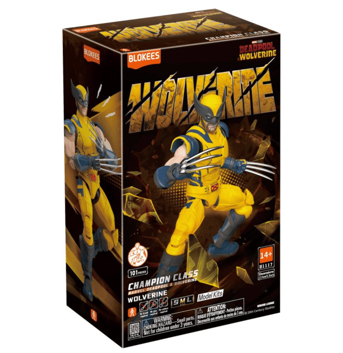 BLOKEES Model Kits > Other Model Kits Blokee - Deadpool & Wolverine Champion Class CC05 Wolverine Model Kit 810181531596