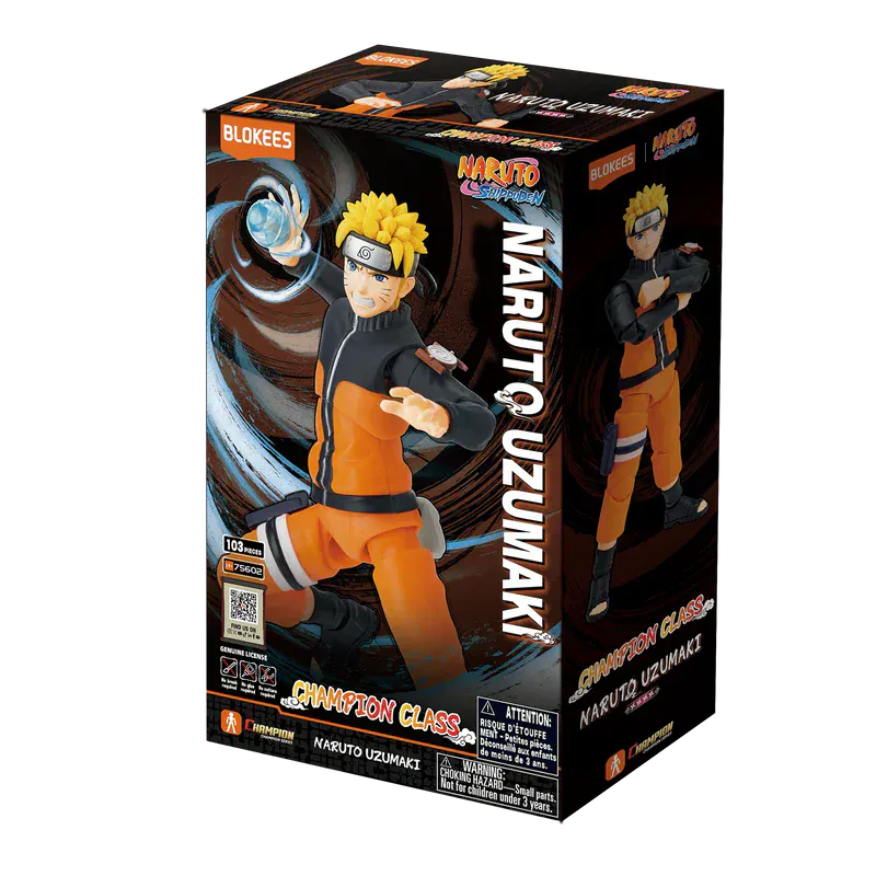BLOKEES Model Kits > Other Model Kits Blokees: Naruto Champion Class 02 - Naruto Uzumaki 810181531794 75602-1