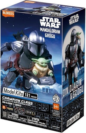 BLOKEES Model Kits > Other Model Kits Blokees: Star Wars - Champion Class - 05: Din Djarin & Grogu Model Kit (The Mandalorian & Grogu) 810181533149 BOKE33149