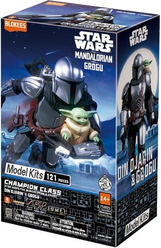 BLOKEES Model Kits > Other Model Kits Blokees: Star Wars - Champion Class - 05: Din Djarin & Grogu Model Kit (The Mandalorian & Grogu) 810181533149 BOKE33149
