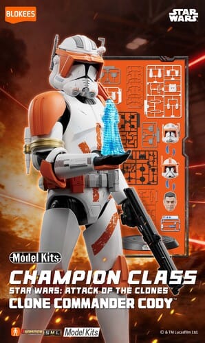 BLOKEES Model Kits > Other Model Kits Blokees: Star Wars - Champion Class: Clone Commander Cody (Attack of the Clones) Model Kit 810181537253 BOKE37253