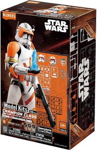 BLOKEES Model Kits > Other Model Kits Blokees: Star Wars - Champion Class: Clone Commander Cody (Attack of the Clones) Model Kit 810181537253 BOKE37253