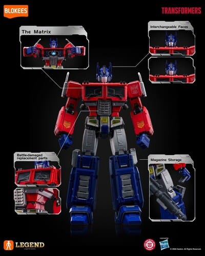 BLOKEES Model Kits > Other Model Kits Blokees: Transformers - Action Edition: Optimus Prime Version 2.0 Model Kit 810181536898 BOKE36898