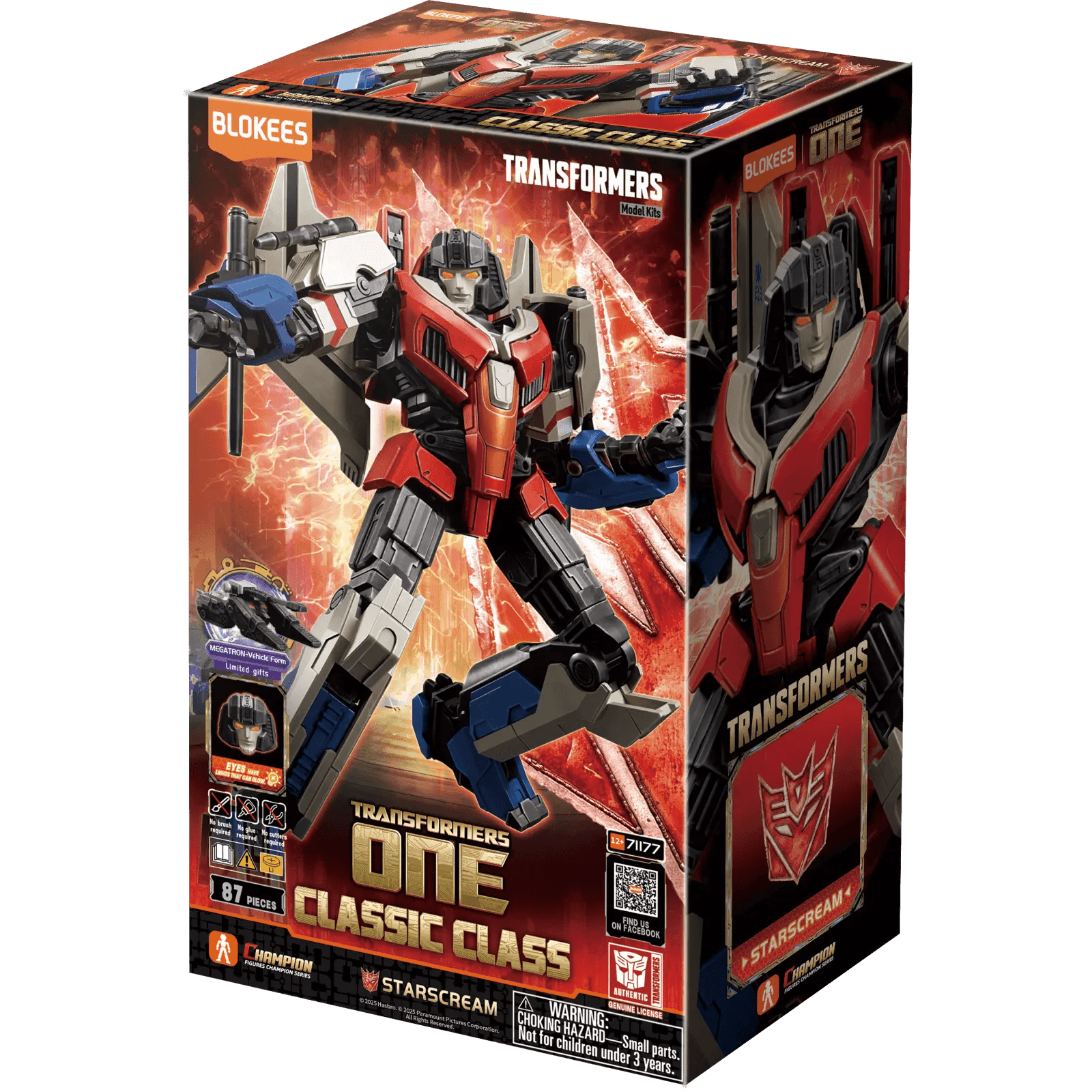 BLOKEES Model Kits > Other Model Kits Blokees: Transformers CC 16 Starscream 810118530032 71177-1