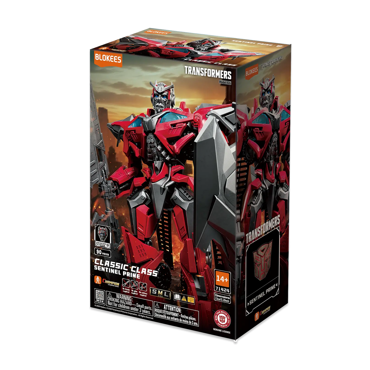 BLOKEES Model Kits > Other Model Kits Blokees: Transformers Classic Class - Sentinel Prime (Dark of the Moon) 810181533705 BLK-71424