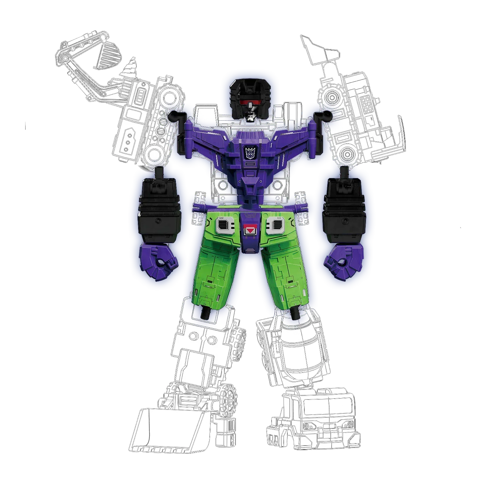 BLOKEES Model Kits > Other Model Kits Blokees: Transformers Defender Version - Devastator Kits, Combining Accessory 810181531701 71305-1
