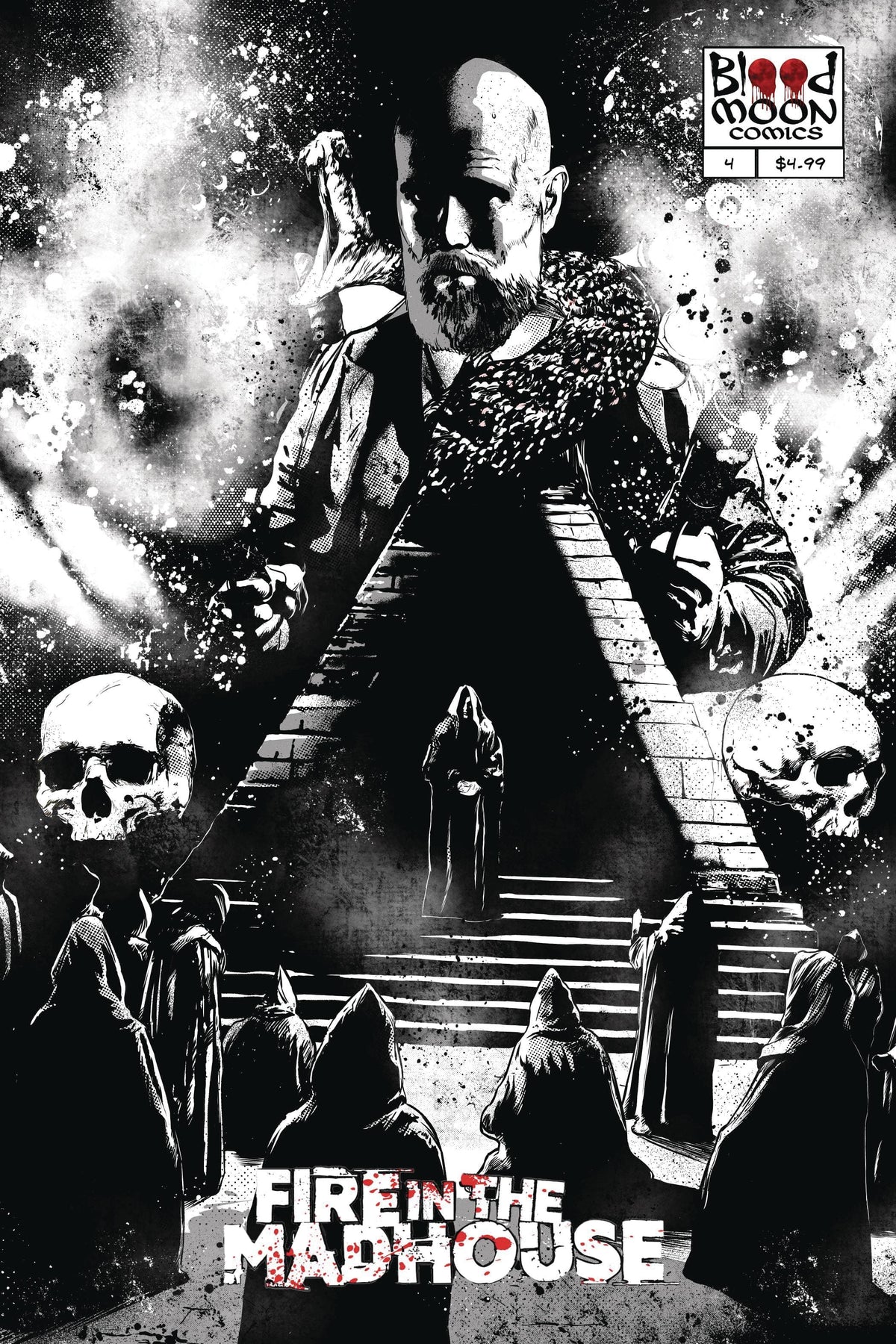 BLOOD MOON COMICS LLC Comic Books FIRE IN THE MADHOUSE #4 (OF 4) CVR B HERNAN GONZALEZ (MR) 85003206462000421 APR241341