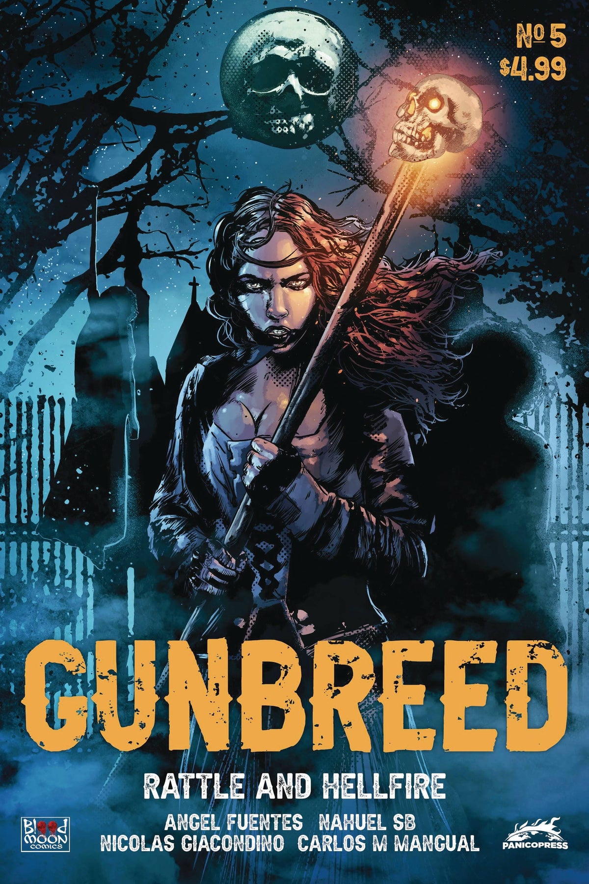 Blood Moon Comics Llc Comic Books GUNBREED #5 (OF 5) CVR A HERNAN GONZALEZ & JUAN GUTIERREZ 85003206441500511 SEP231509