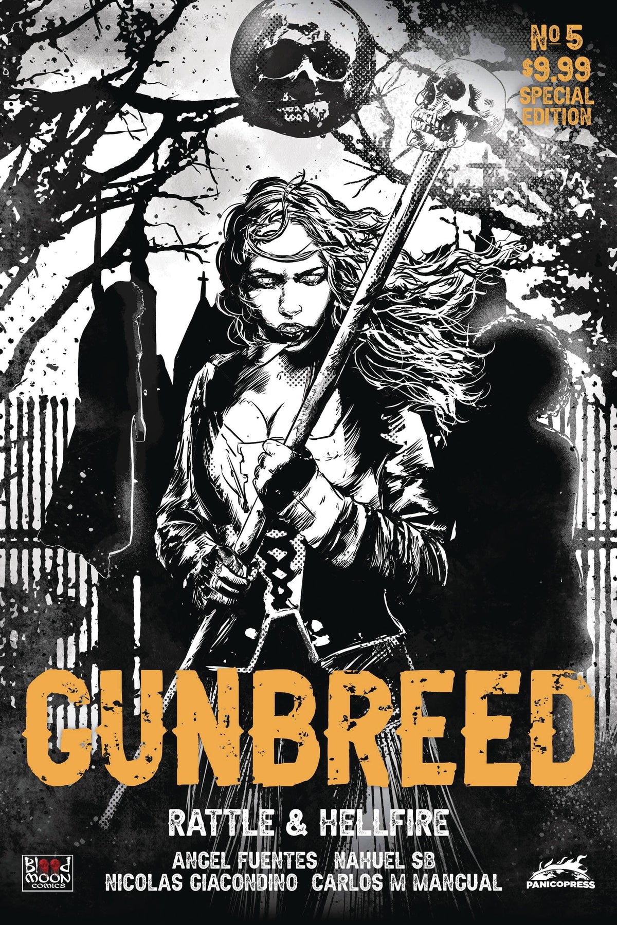 Blood Moon Comics Llc Comic Books GUNBREED #5 (OF 5) CVR C HERNAN GONZALEZ 85003206441500531 SEP231511