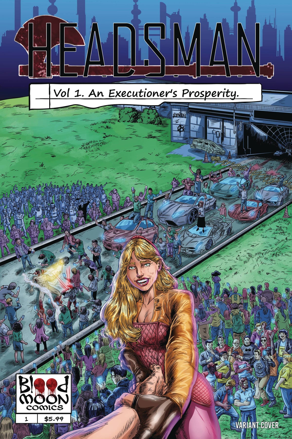 BLOOD MOON COMICS LLC Comic Books HEADSMAN #1 (OF 3) CVR B V. MOURA & C. CHIUFF (MR) 85003206468200121 APR241349
