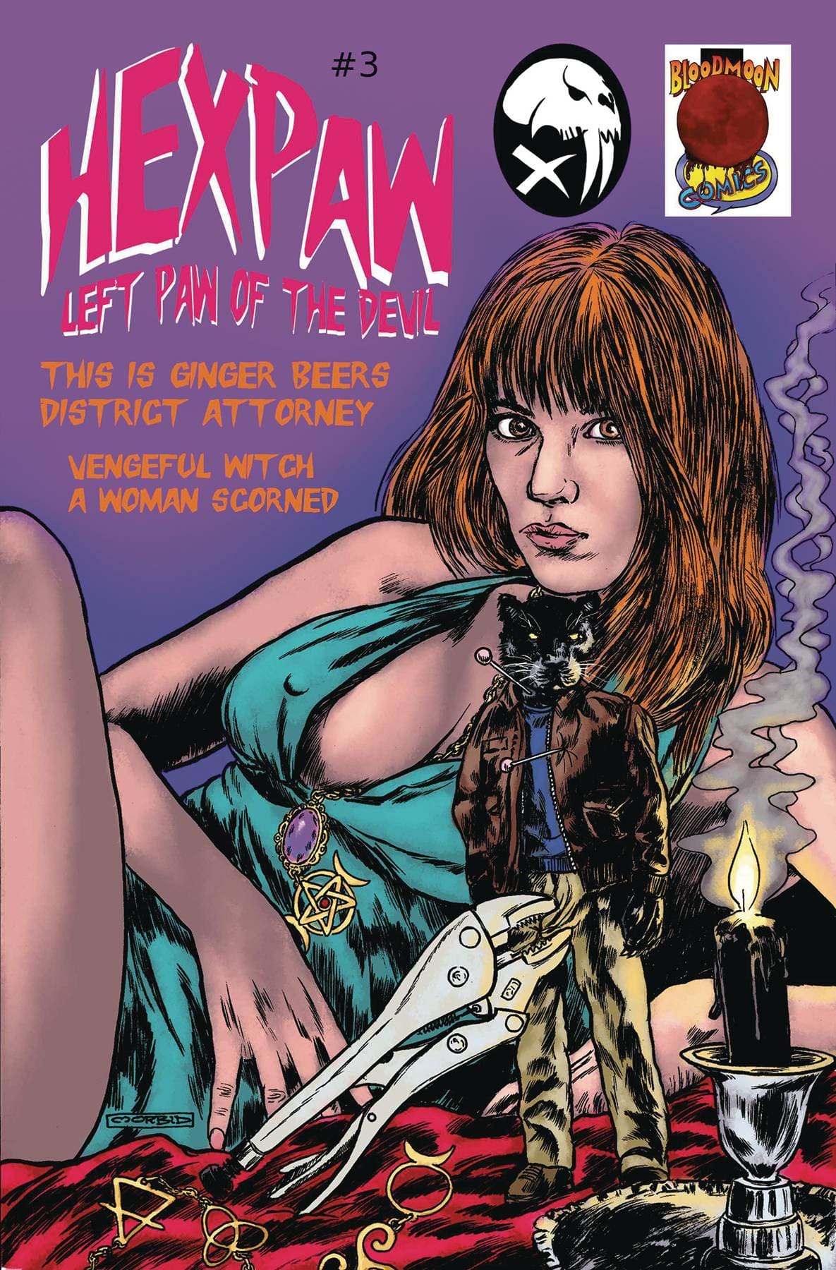 BLOOD MOON COMICS LLC Comic Books HEXPAW LEFT PAW OF DEVIL #3 CVR A MARKWART 85003206454500311 JAN241463