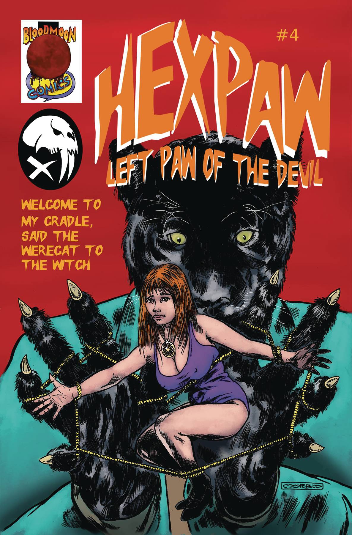 BLOOD MOON COMICS LLC Comic Books HEXPAW LEFT PAW OF DEVIL #4 85003206454500411 MAR241457