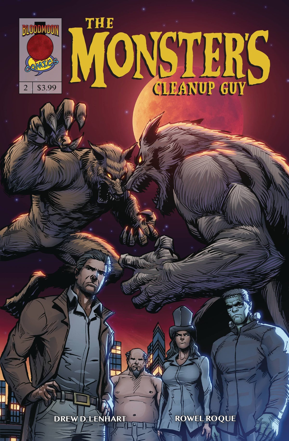 Blood Moon Comics Llc Comic Books MONSTERS CLEAN UP GUY #2 (OF 2) CVR A ROQUE (RES) (MR) 85003206405700211 AUG231752