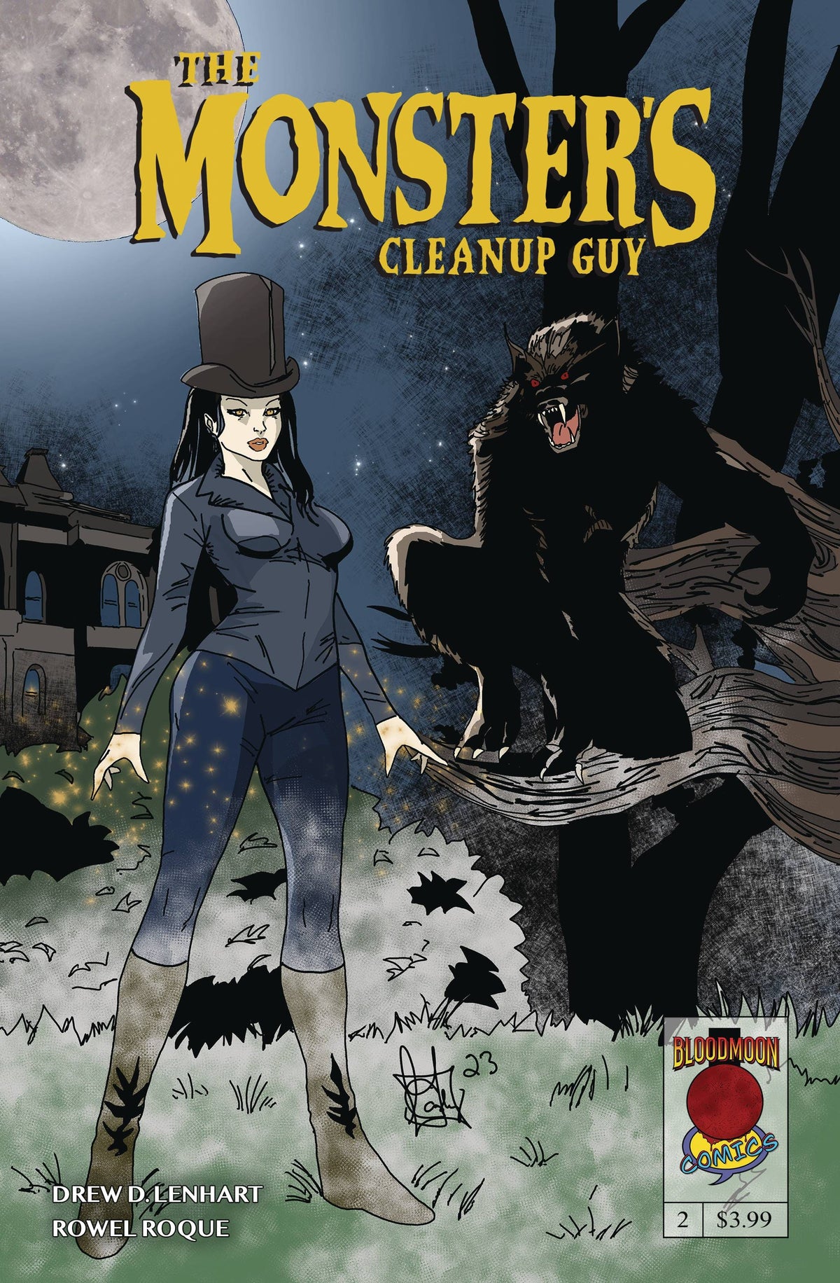 Blood Moon Comics Llc Comic Books MONSTERS CLEAN UP GUY #2 (OF 2) CVR D GERRY COOLEY (RES) 85003206405700241 AUG231755