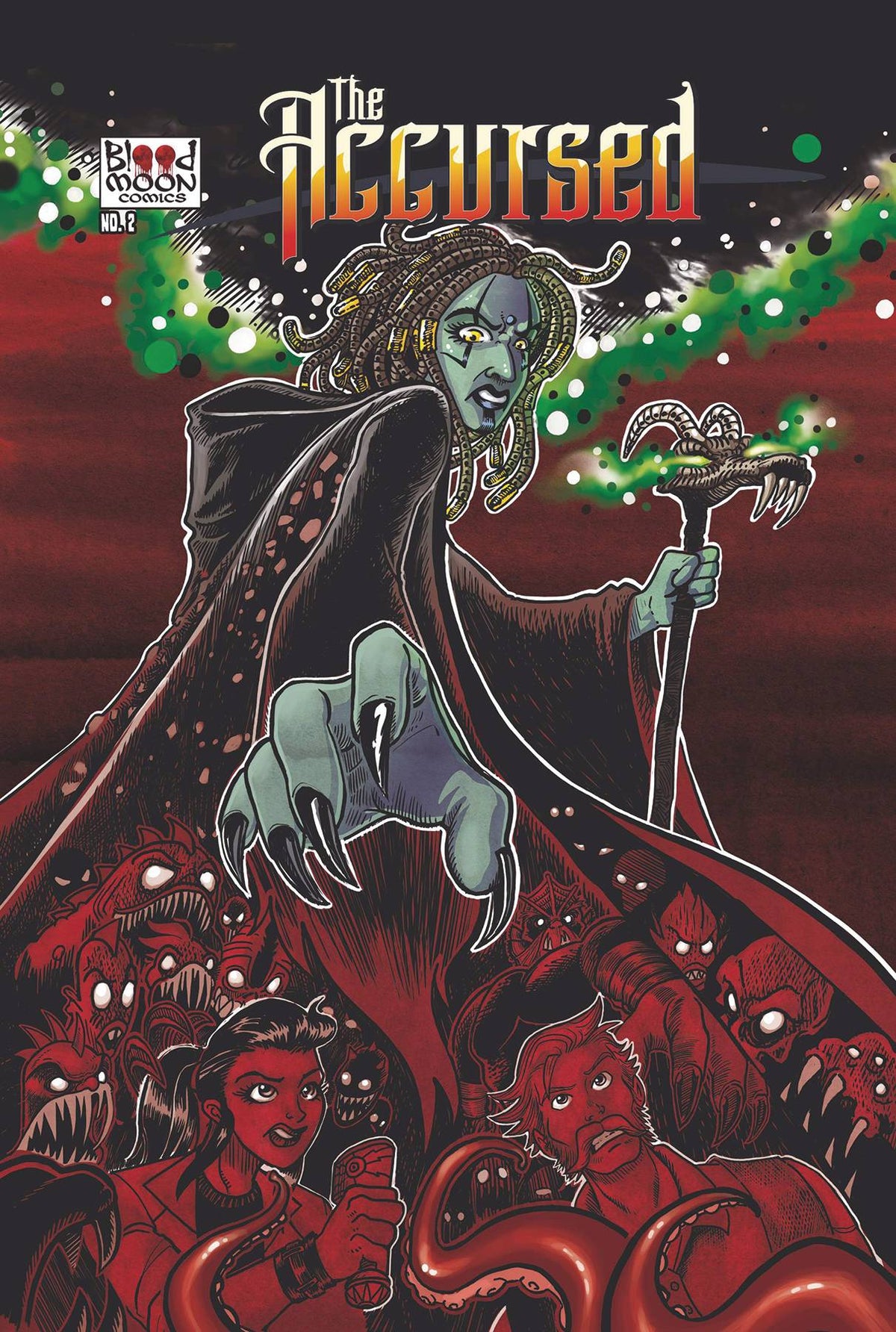 Blood Moon Comics Llc Comic Books THE ACCURSED #2 (OF 4) CVR A JUAN SANTIAGO (MR) 85003206451400211 SEP231505