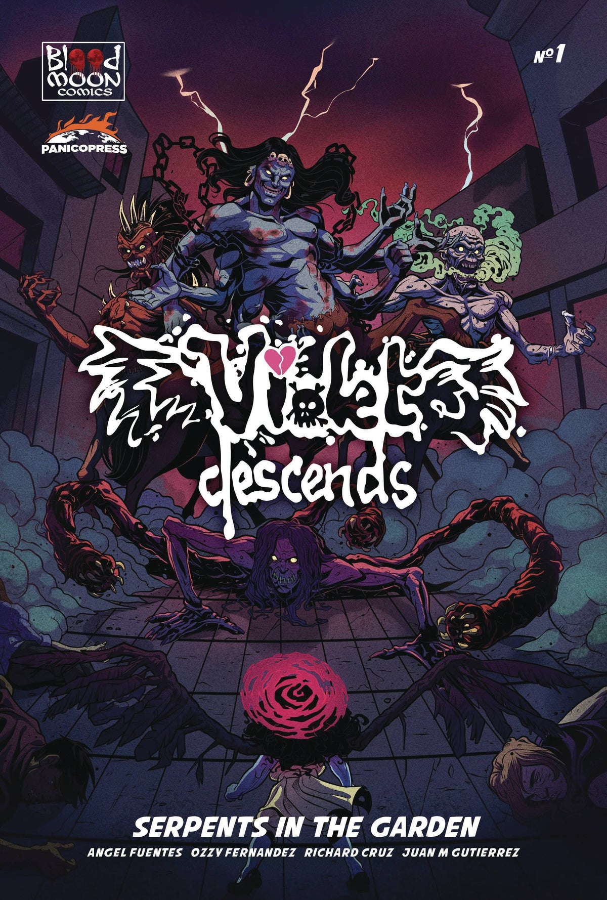 BLOOD MOON COMICS LLC Comic Books VIOLET DESCENDS VOL 2 #1 (OF 4) CVR A RICHARD CRUZ AND NAYLA 85003206466800111 APR241354