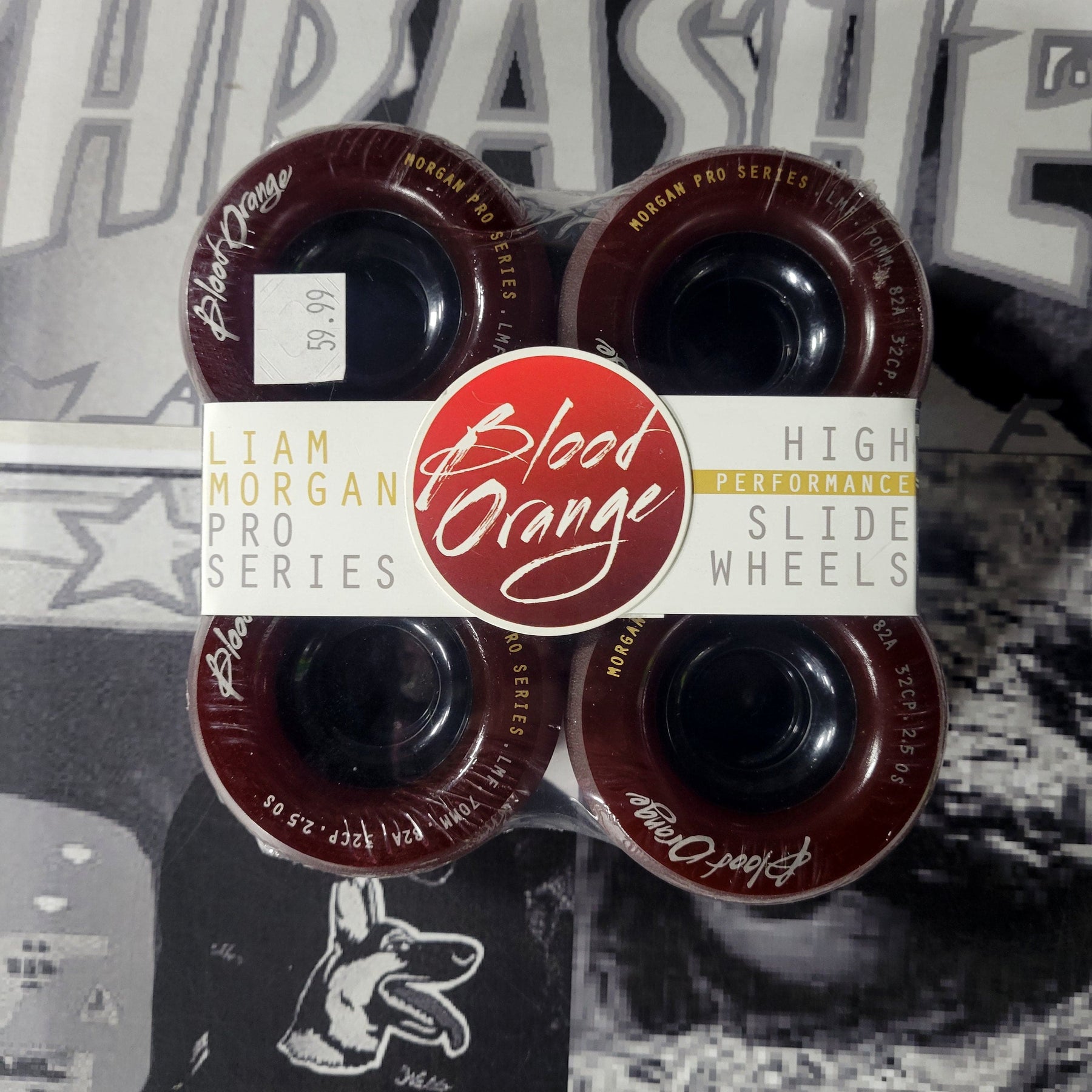 Blood Orange Skateboards > Wheels Blood Orange: Liam Morgan Pro Slide 70mm x 82A - Blood Orange 60928508
