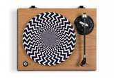 Bluescentric Music > Audio Equipment > Accessories Bluescentric: Graphic Turntable Slip Mat - Optical Illusion, 3D Bolts 840460723763 BUEC10308