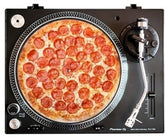 Bluescentric Music > Audio Equipment > Accessories Bluescentric: Graphic Turntable Slip Mat - Pepperoni Pizza 840460723732 BUEC10305