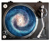 Bluescentric Music > Audio Equipment > Accessories Bluescentric: Graphic Turntable Slip Mat - Spinning Galaxy 840460723640 BUEC10296