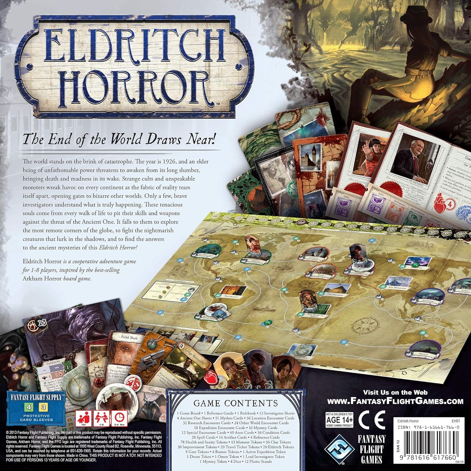 Fantasy Flight Games Board Games > Large Box Games Eldritch Horror: Core Set 9781616617660 EH01