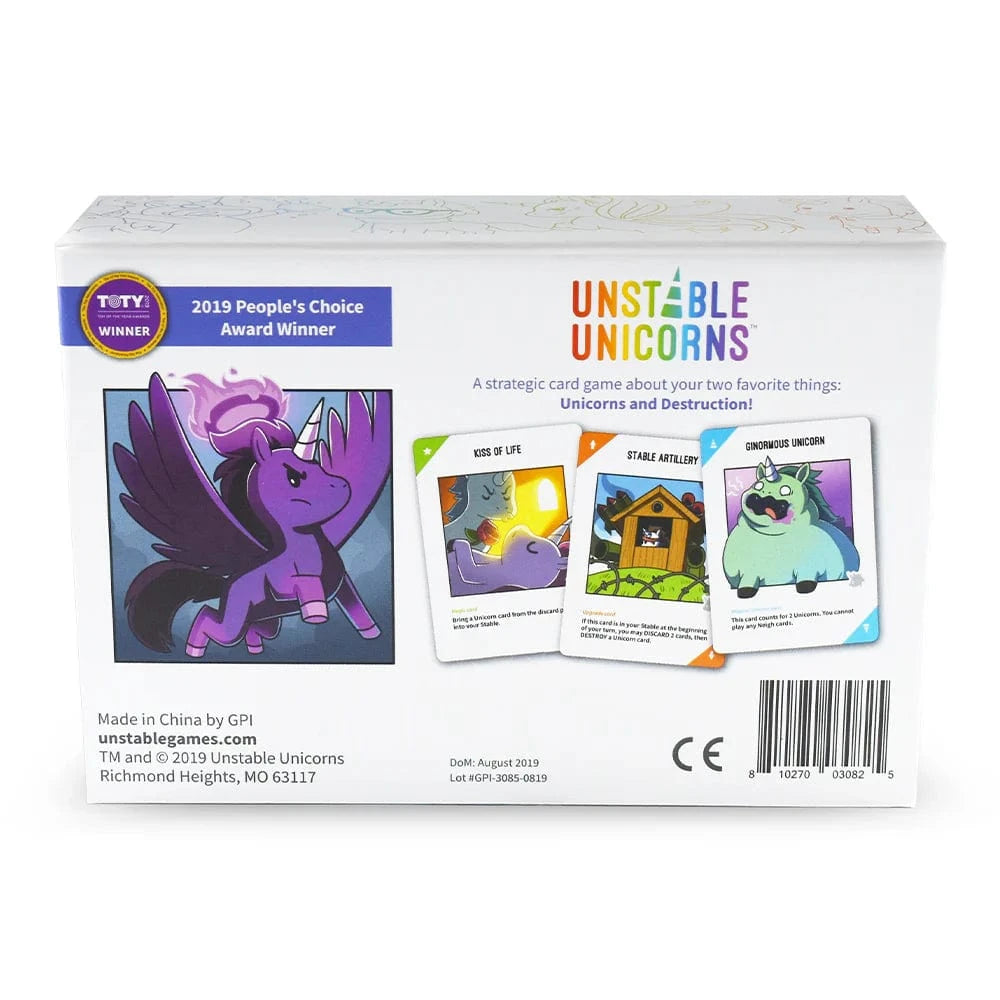 --- Board Games > Party Games Unstable Unicorns 810270030825 TET 3678-UU-BSG1