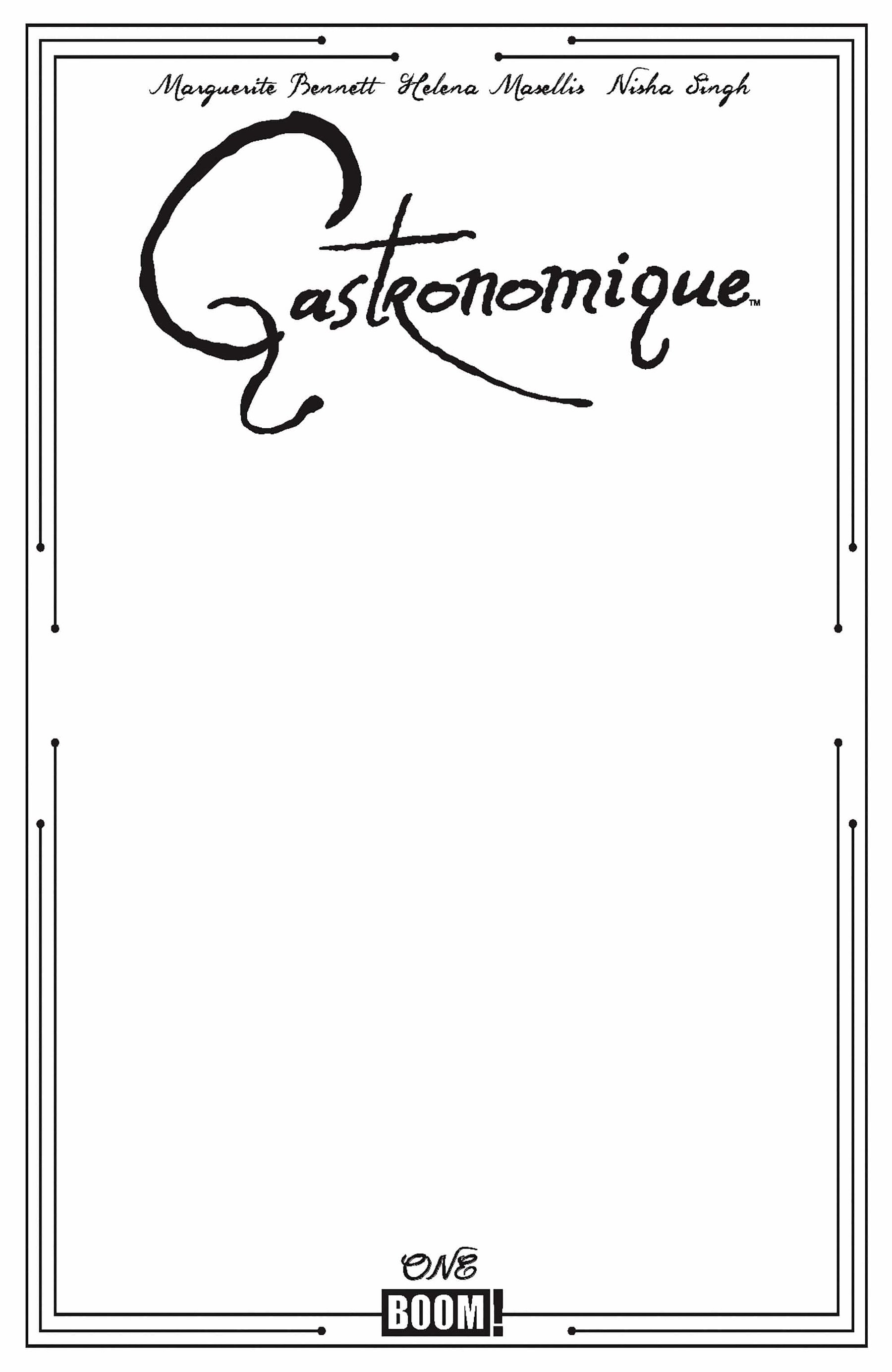 Gastronomique #1 D Blank Sketch Variant (Release Date: 08/12/2026)