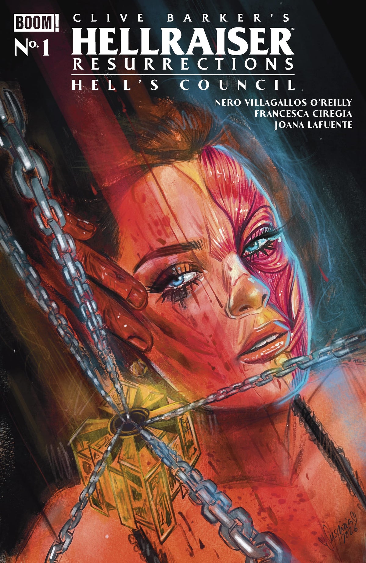 Boom Entertainment Comic Books Hellraiser: Resurrections - Hell's Council #1 G FOC Reveal Variant (Dressed, TBA) (Release Date: 09/23/2026) 84428401364204071 PRH-84428401364204071