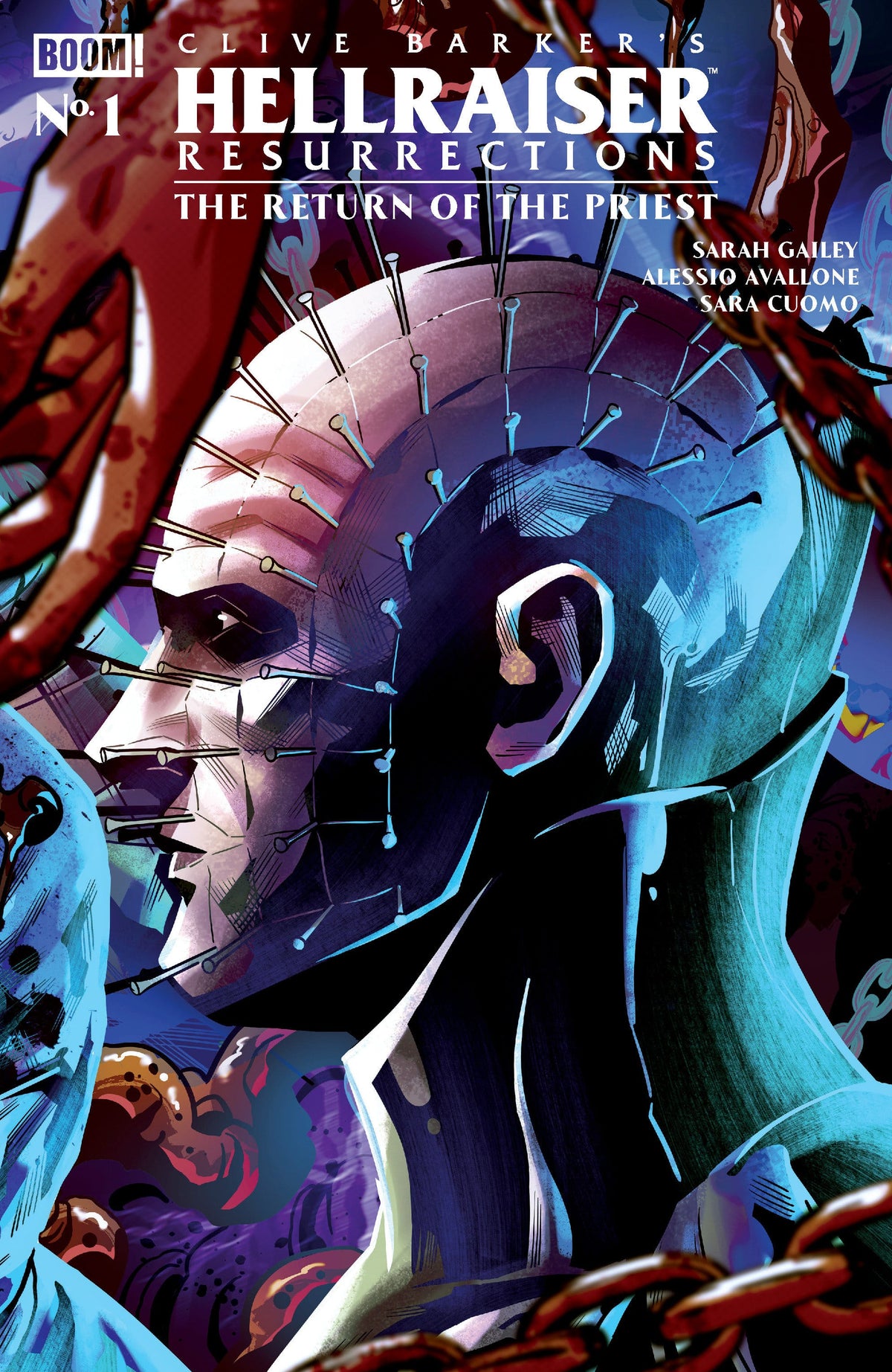 Boom Entertainment Comic Books Hellraiser: Resurrections - The Return of the Priest #1 B Variant (Dressed, Sabbatini) (Release Date: 09/30/2026) 84428401364205021 PRH-84428401364205021