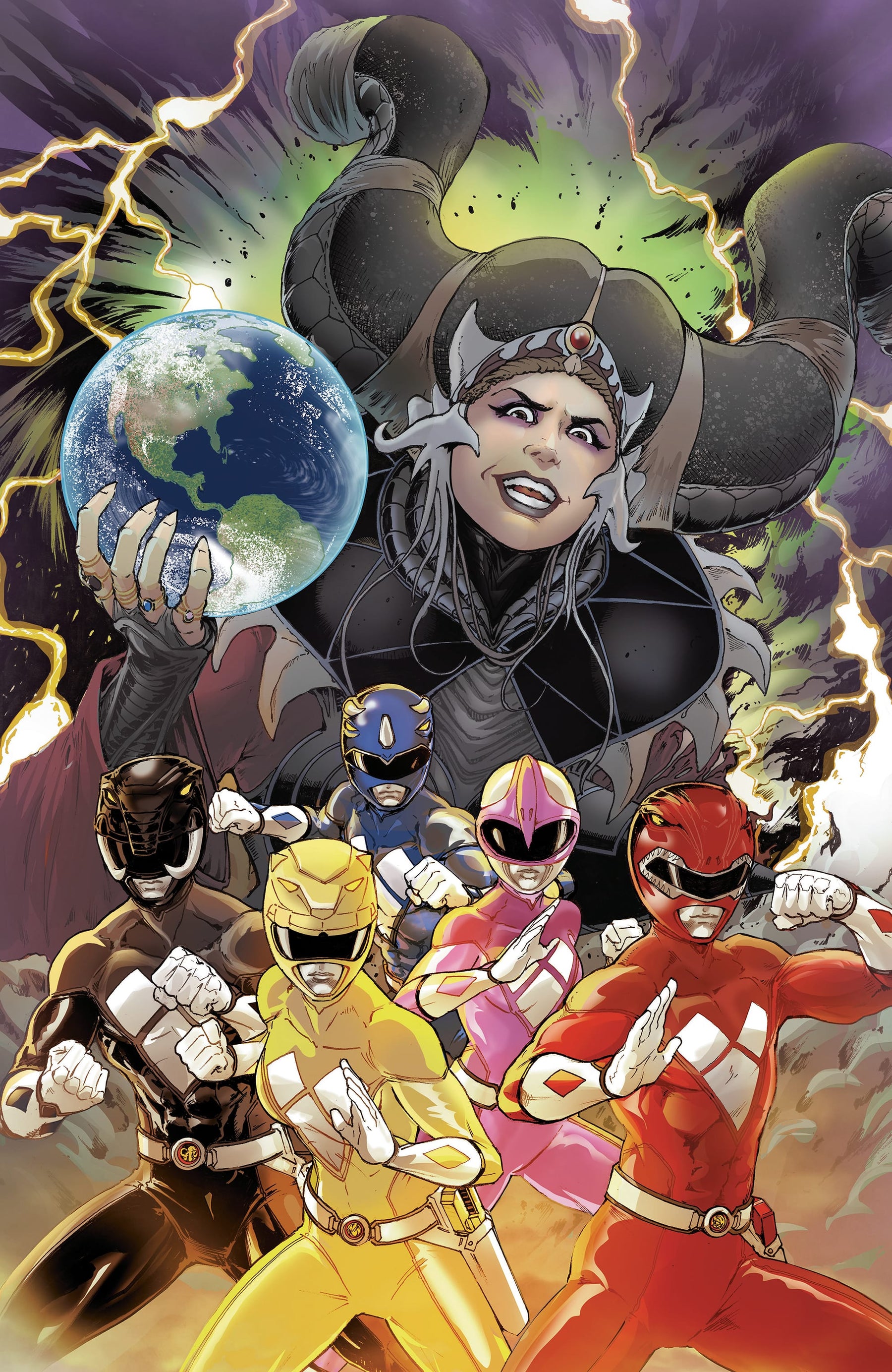 Mighty Morphin Power Rangers (2026) #2 F 1:10 INCV Foil Variant (Full Art, Foil, Griffith)