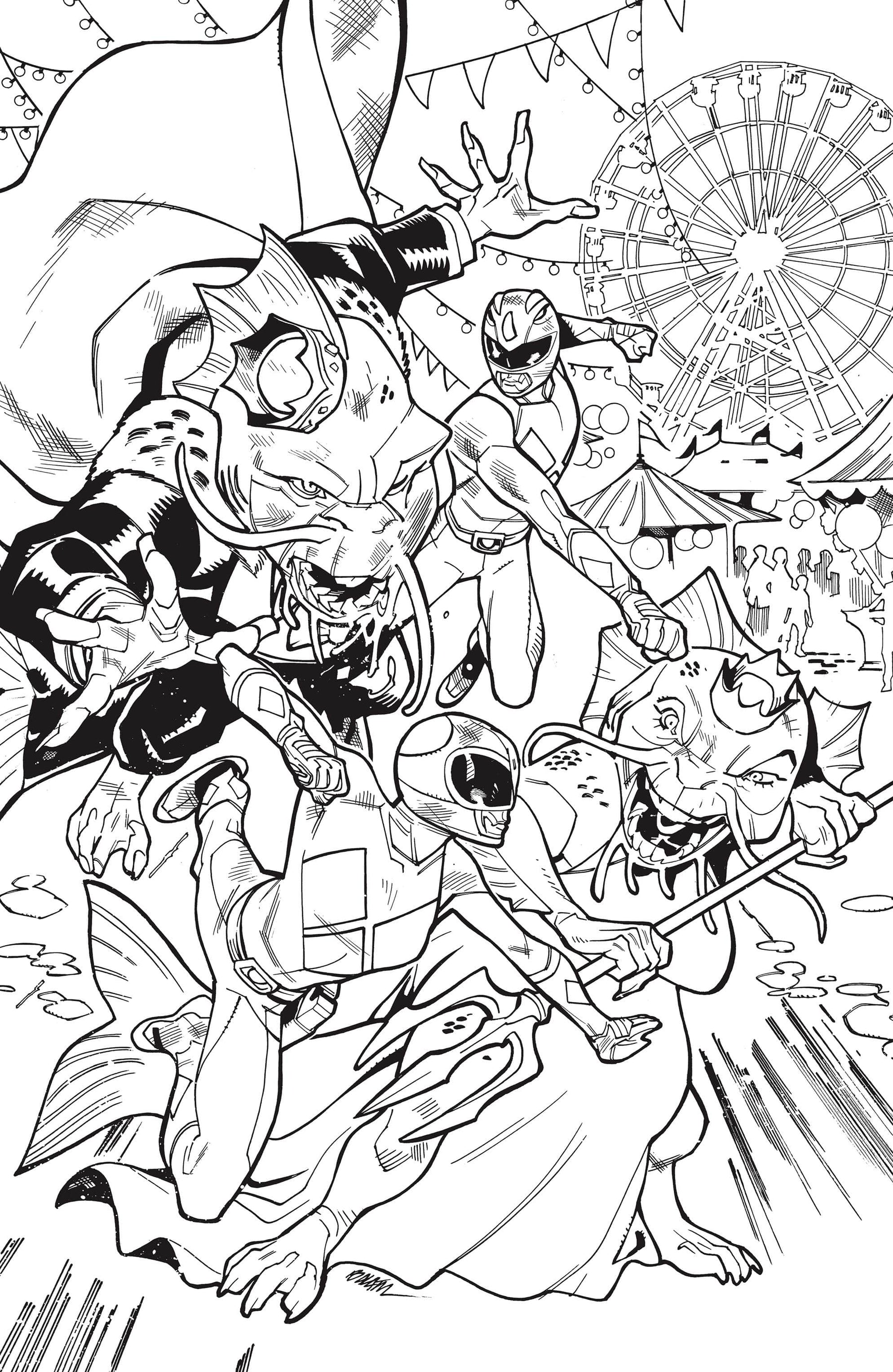 Mighty Morphin Power Rangers (2026) #4 H 1:25 INCV Variant (Full Art, BalÃ¡m) (Release Date: 09/23/2026)