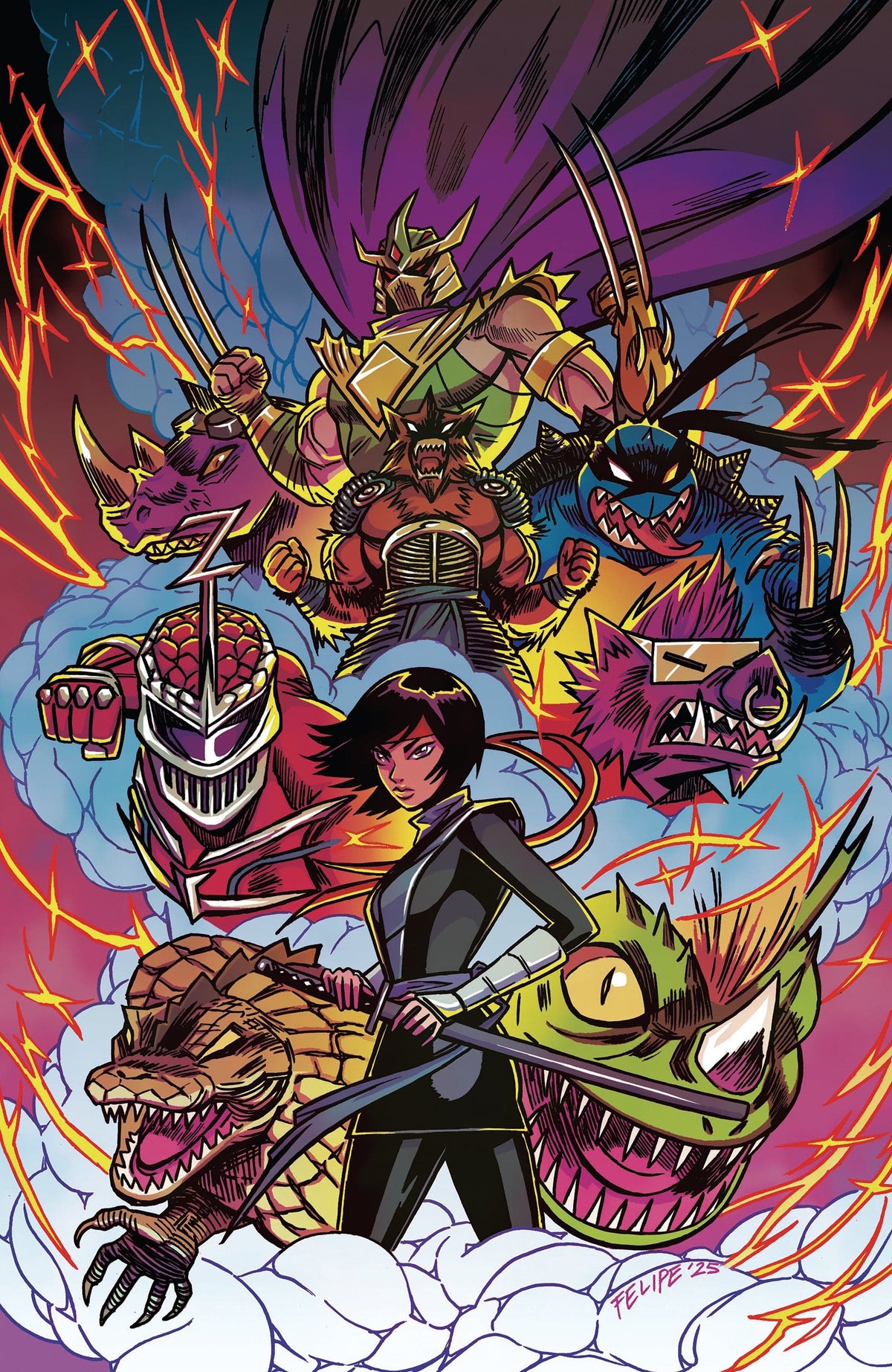 Boom Entertainment Comic Books > Incentives Mighty Morphin Power Rangers/Teenage Mutant Ninja Turtles III #2 J 1:250 INCV (Full Art, Smith) 84428401272002101 PRH-84428401272002101