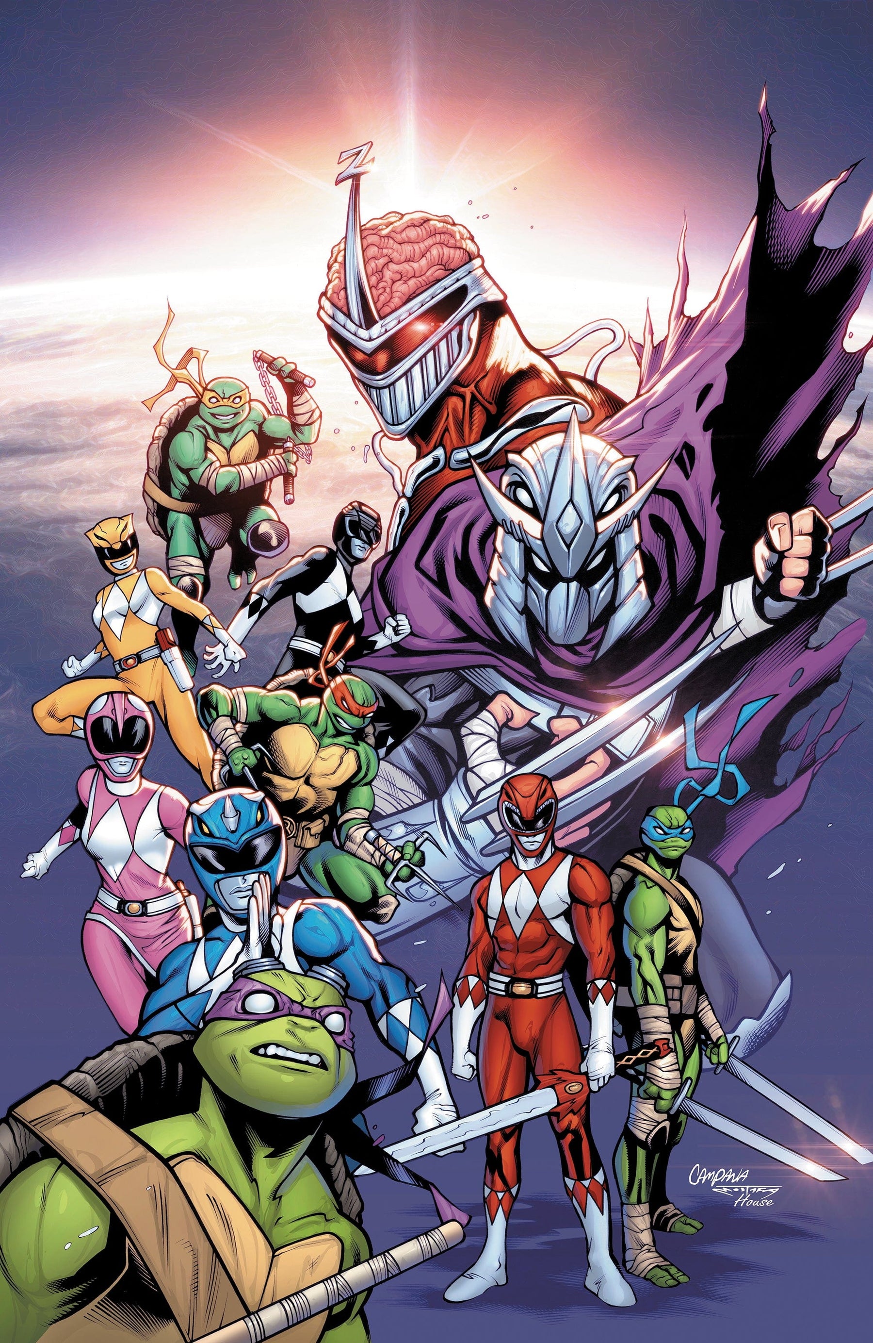 Mighty Morphin Power Rangers/Teenage Mutant Ninja Turtles III #3 G 1:50 INCV (Full Art, TBA)