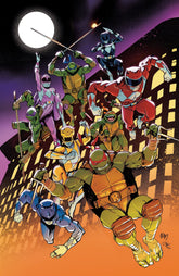 Boom Entertainment Comic Books > Incentives Mighty Morphin Power Rangers/Teenage Mutant Ninja Turtles III #3 H 1:100 INCV Variant (Full Art, Foil, Gorham) 84428401272003081 PRH-84428401272003081