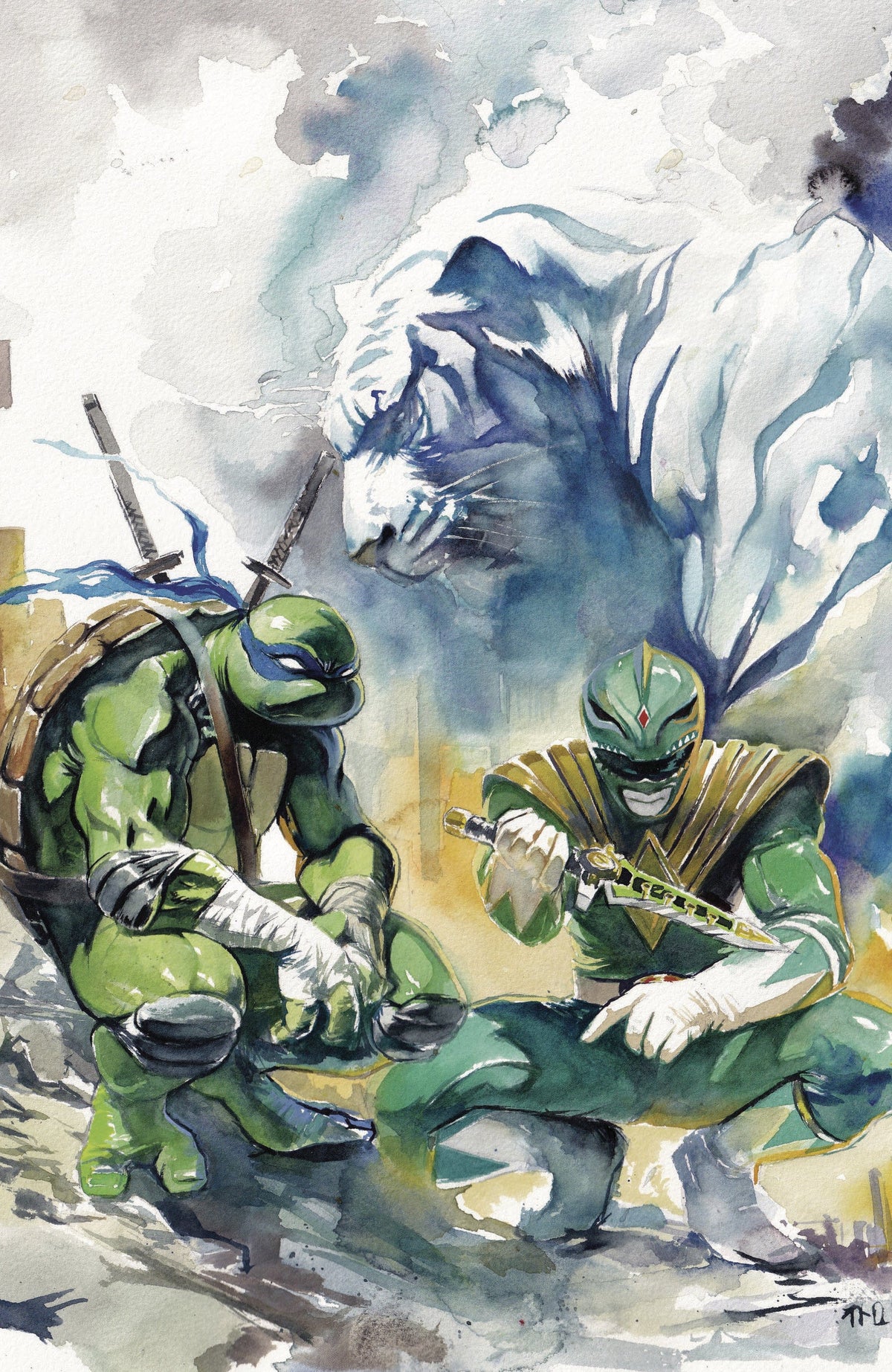 Boom Entertainment Comic Books > Incentives Mighty Morphin Power Rangers/Teenage Mutant Ninja Turtles III #4 I 1:150 INCV (Full Art, Di Nicuolo) 84428401272004091 PRH-84428401272004091