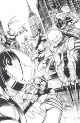 Boom Entertainment Comic Books > Incentives Mighty Morphin Power Rangers/Teenage Mutant Ninja Turtles III #5 E 1:10 INCV (Full Art, Inks, Zonno) 84428401272005051 PRH-84428401272005051
