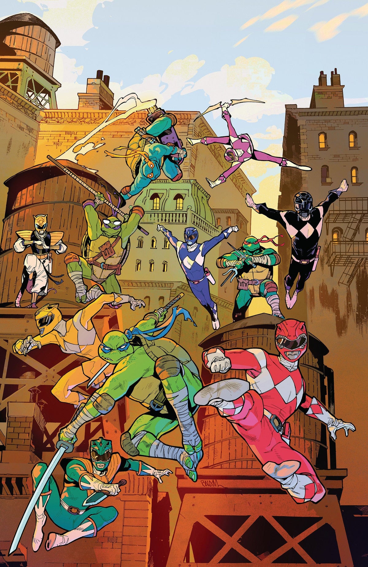 Boom Entertainment Comic Books > Incentives Mighty Morphin Power Rangers/Teenage Mutant Ninja Turtles III #5 F 1:25 INCV (Full Art, Balam) 84428401272005061 PRH-84428401272005061