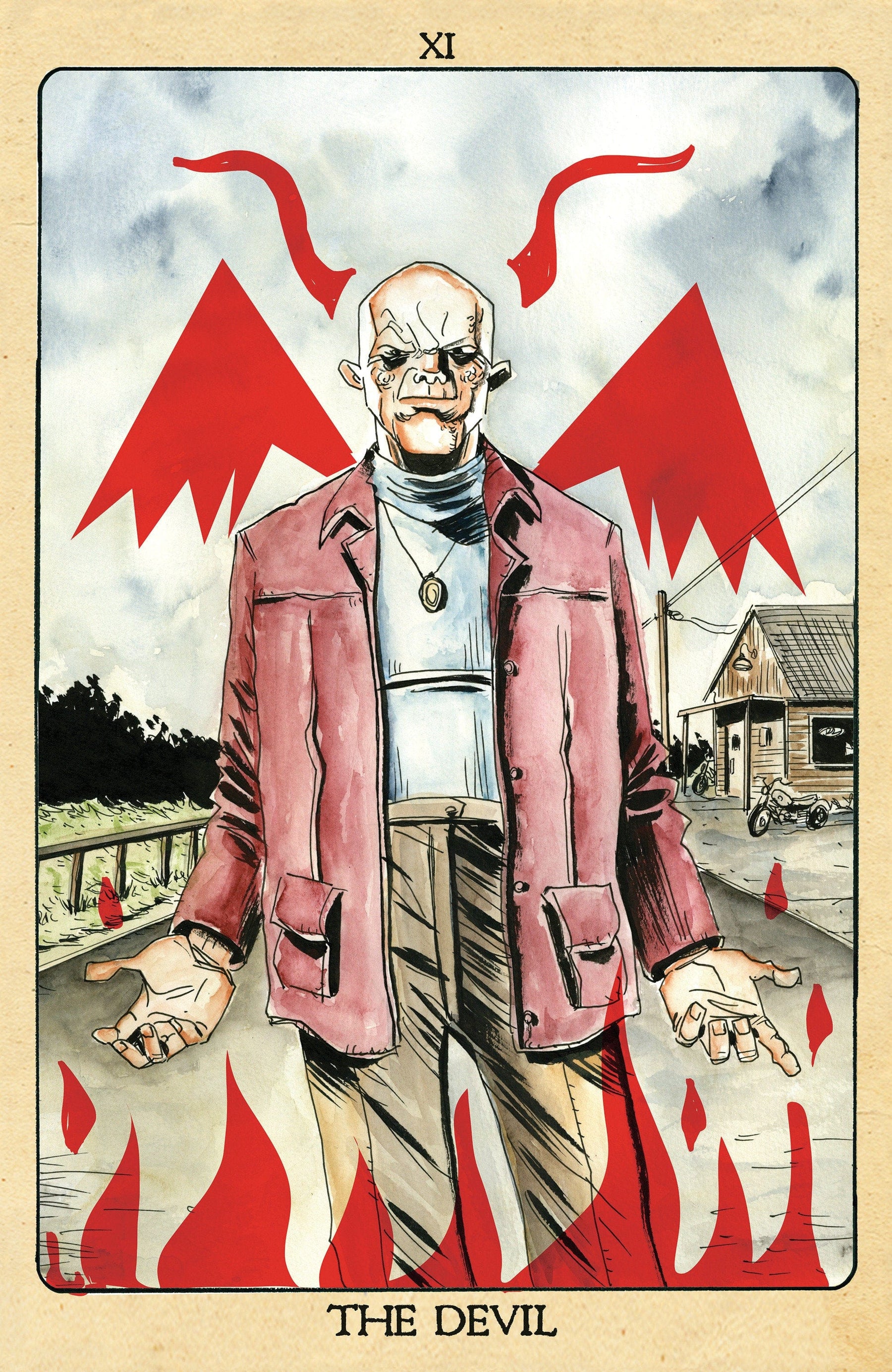 Minor Arcana #11 C 1:10 INCV Tarot Card Variant (Full Art, Lemire)
