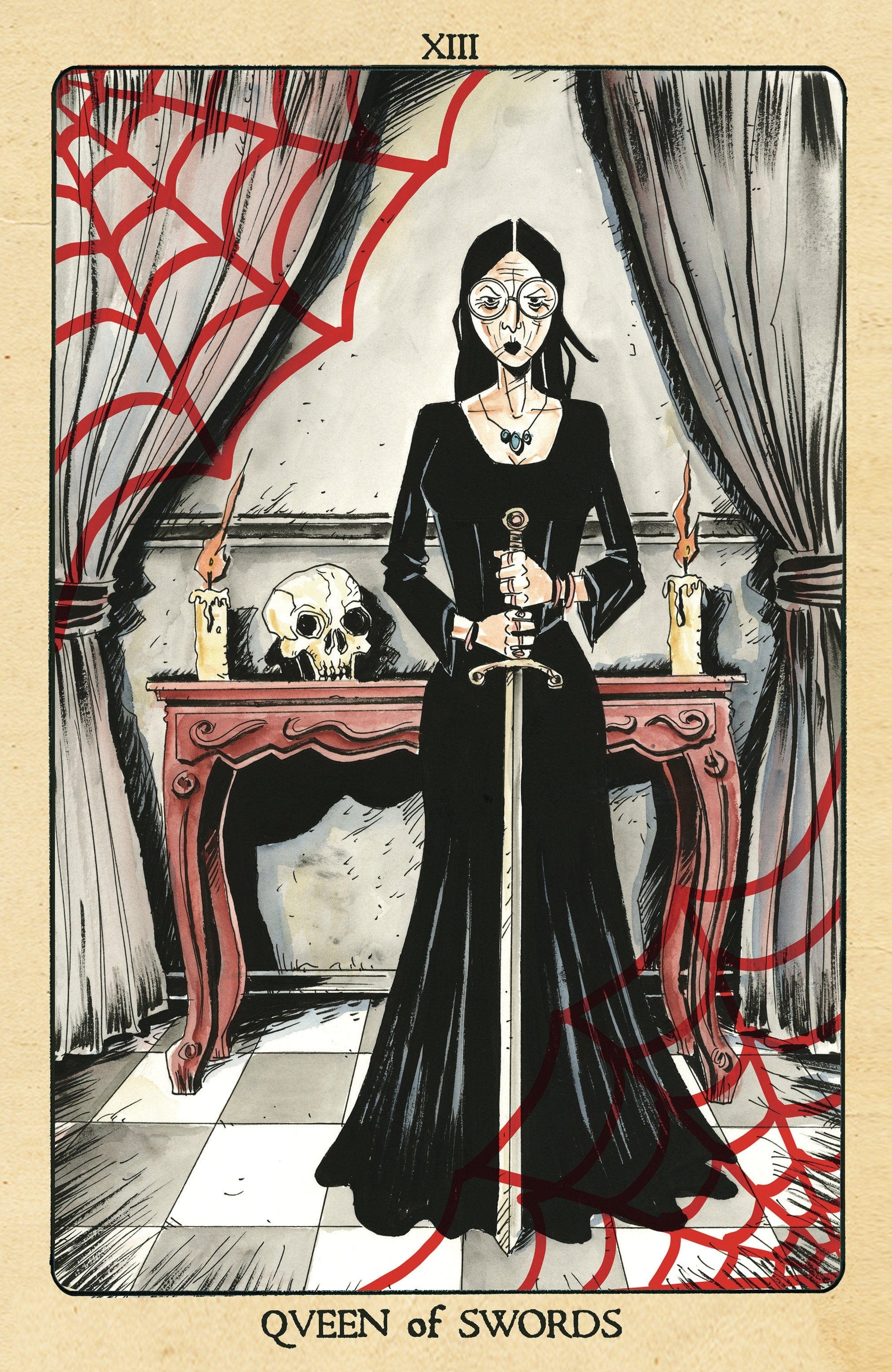 Minor Arcana #13 C 1:10 INCV Tarot Card Variant (Full Art, Lemire)