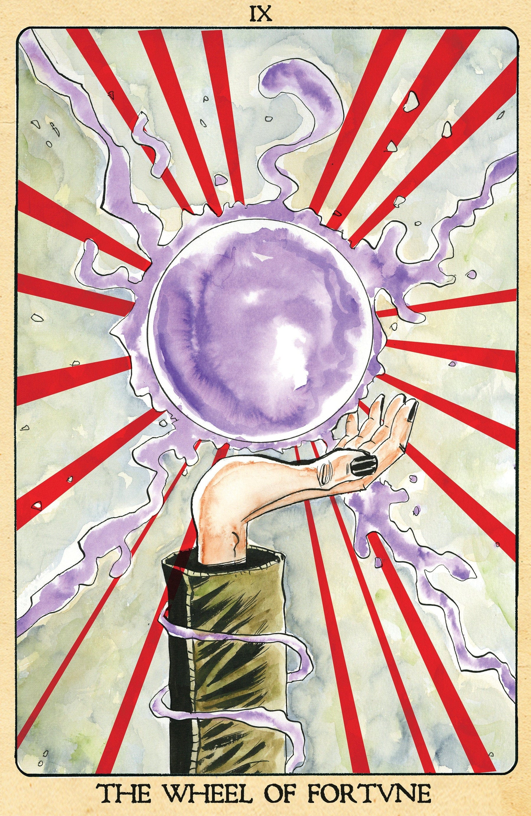 Minor Arcana #9 D 1:10 INCV Tarot Card Variant (Full Art, Lemire)