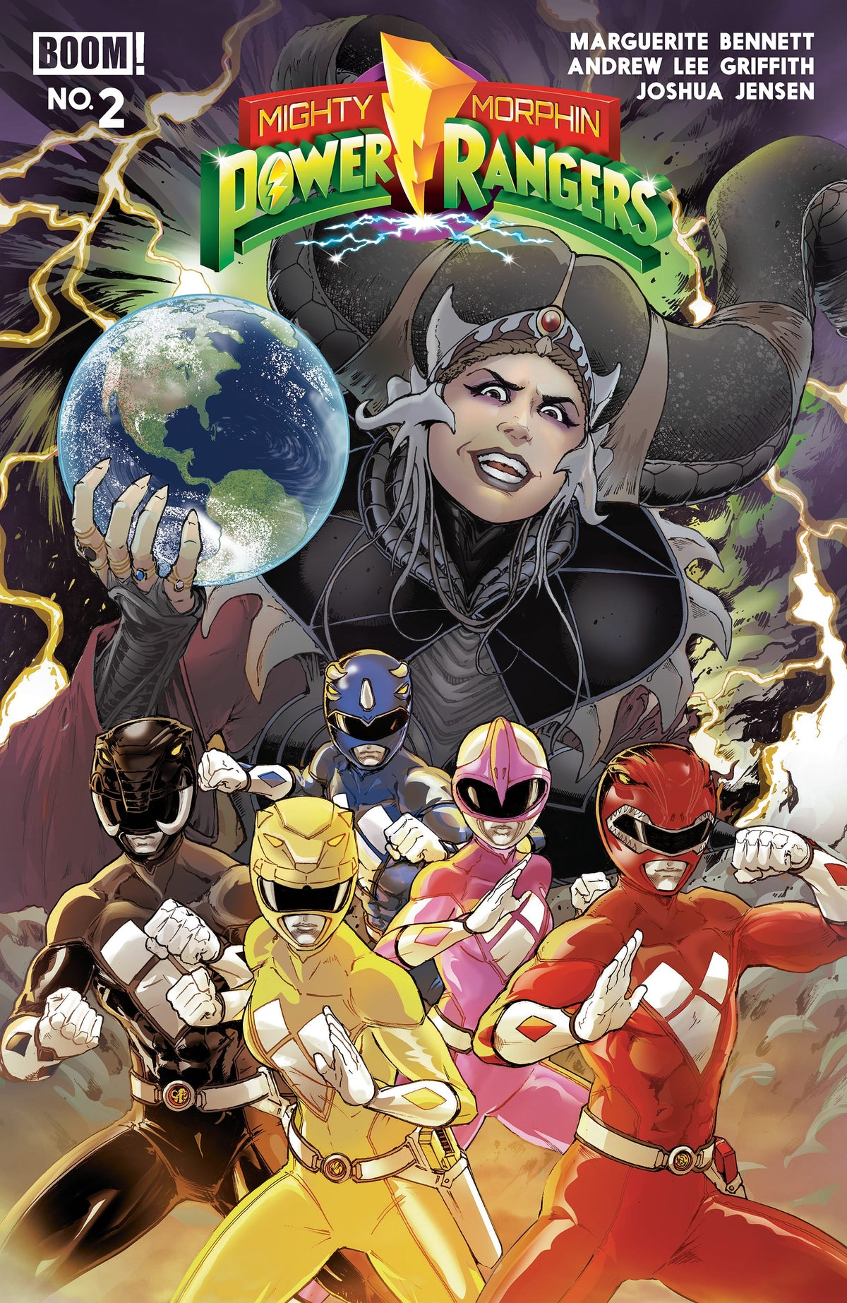 Boom Entertainment Comic Books Mighty Morphin Power Rangers (2026) #2 B Variant (Dressed, Griffith) 84428401334502021 PRH-84428401334502021