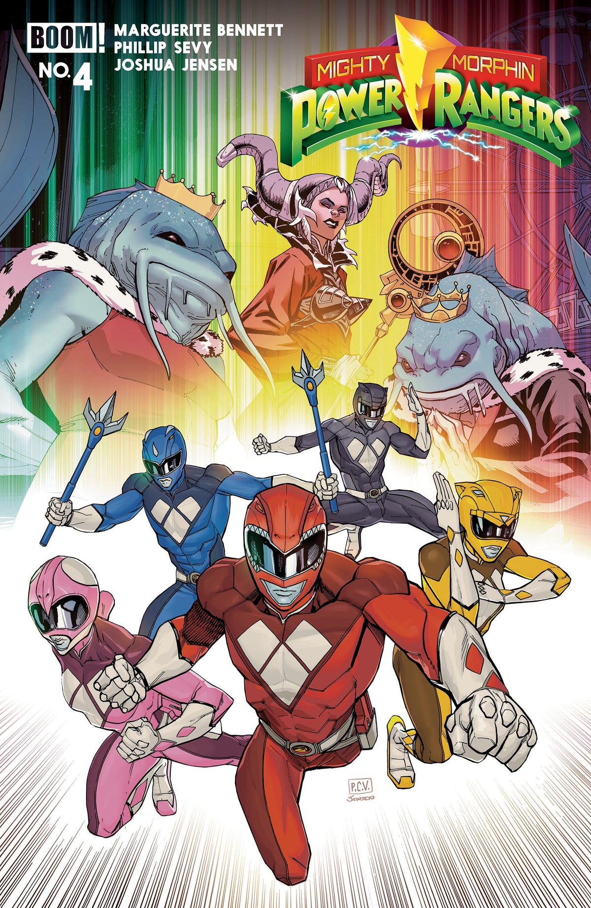 Boom Entertainment Comic Books Mighty Morphin Power Rangers (2026) #4 B Variant (Dressed, Sevy) (Release Date: 09/23/2026) 84428401334504021 PRH-84428401334504021