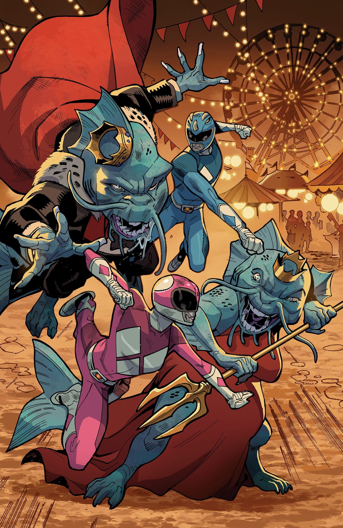 Boom Entertainment Comic Books Mighty Morphin Power Rangers (2026) #4 E Foil Variant (Full Art, Foil, BalÃ¡m) (Release Date: 09/23/2026) 84428401334504051 PRH-84428401334504051